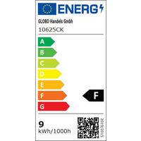 LED žiarovka E27, 9W, 230V - opálová, plast (6/11cm)