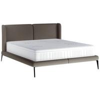 Polsterbett Tessina Now Or Never - Dunkelgrau/Creme, MODERN, Textil (180/200cm) - Livetastic