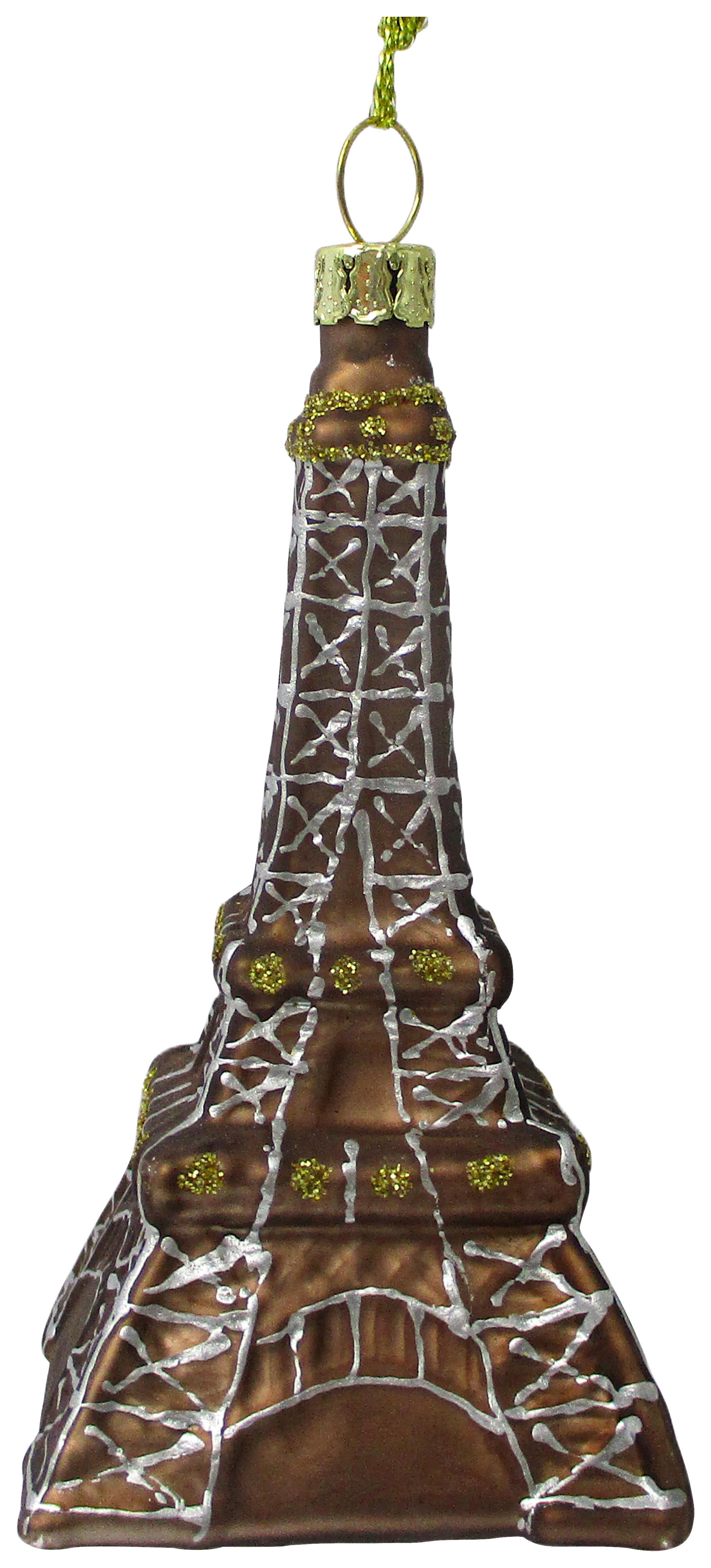 VIANOČNÁ OZDOBA FIGURES - hnedá/zlatá, kov/textil (5/9,5/5cm) - Modern Living