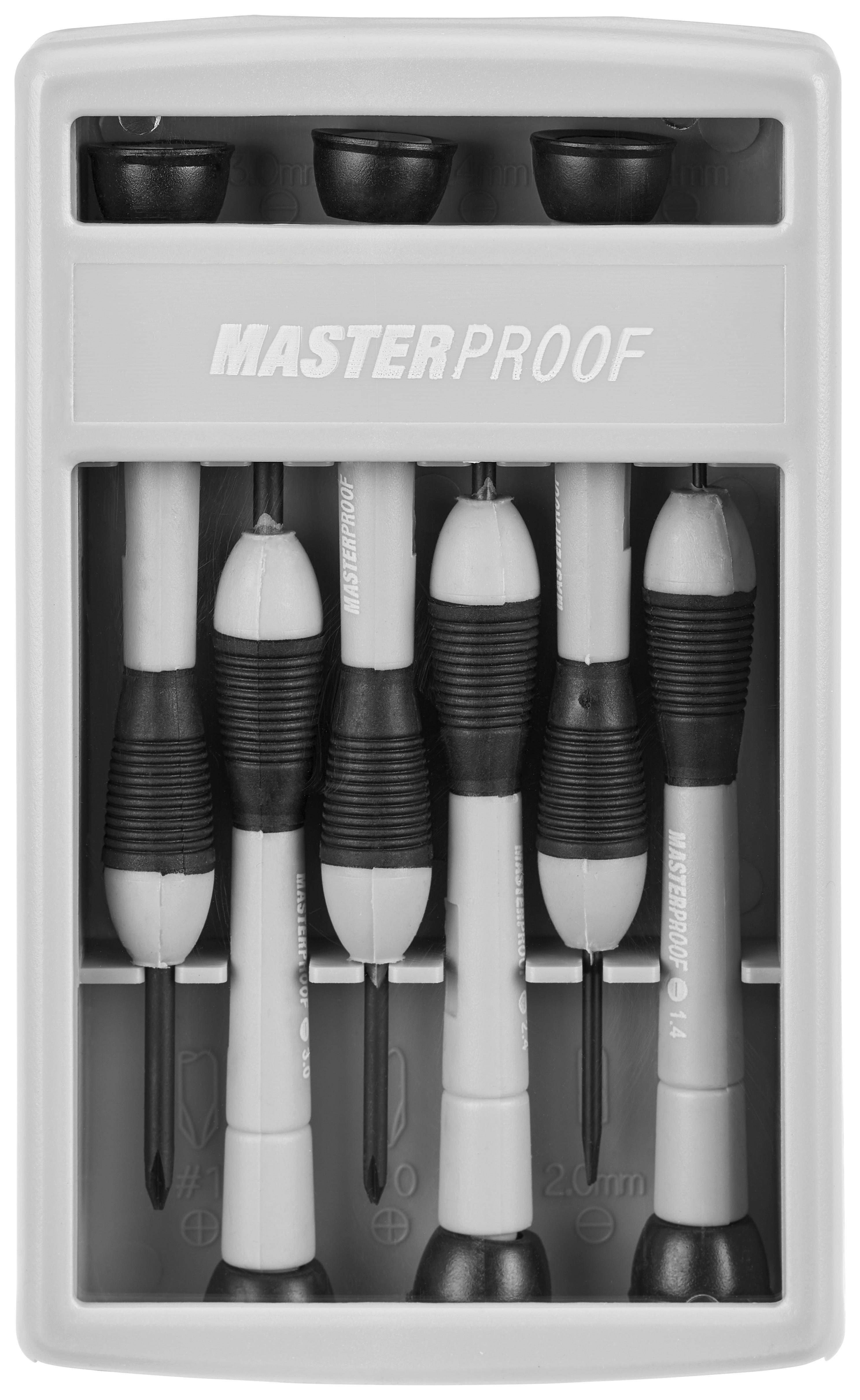 Schraubendreher-Set 6-Tlg. Grau/Schwarz - Basics, Kunststoff/Metall