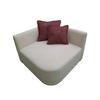 Sofa Zuri Creme/rot, B: 110cm - Rot/Creme, Trend, Textil (110/75/115cm) - Livetastic