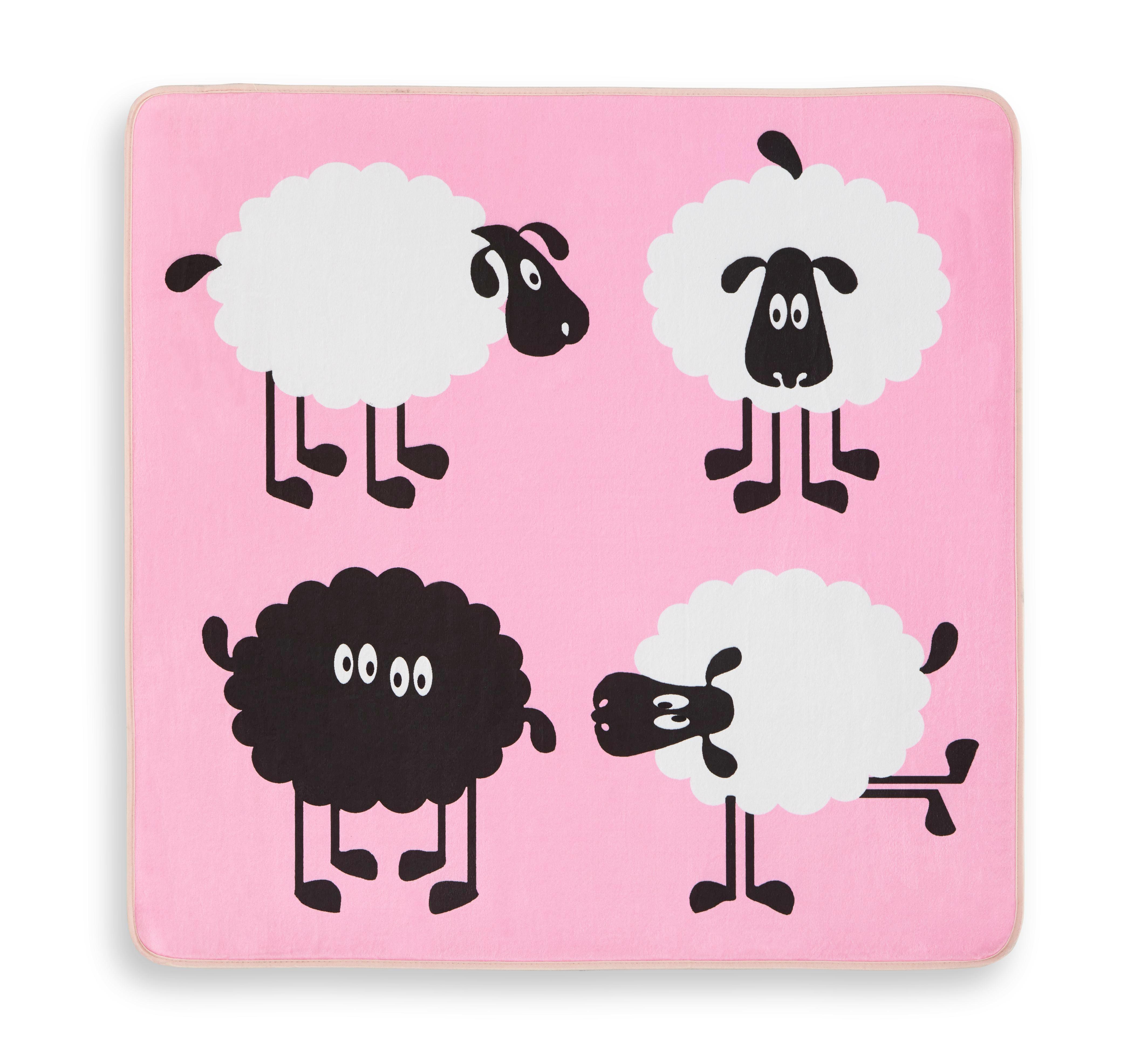 Gyerekszőnyeg Harald - Rózsaszín, Textil (100/100cm) - Luca Bessoni