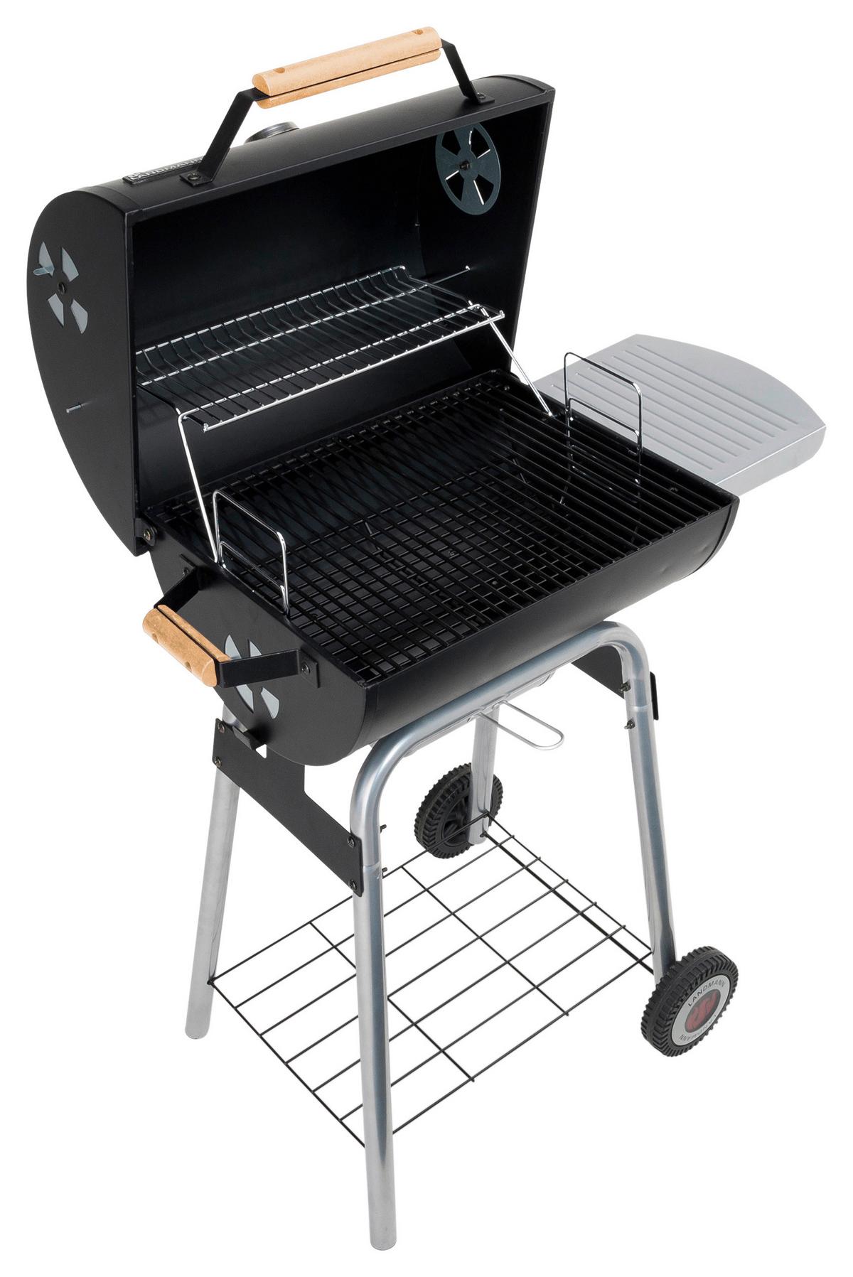 Holzkohlegrill Taurus - Schwarz, Basics, Holz/Metall (81/53/105cm)