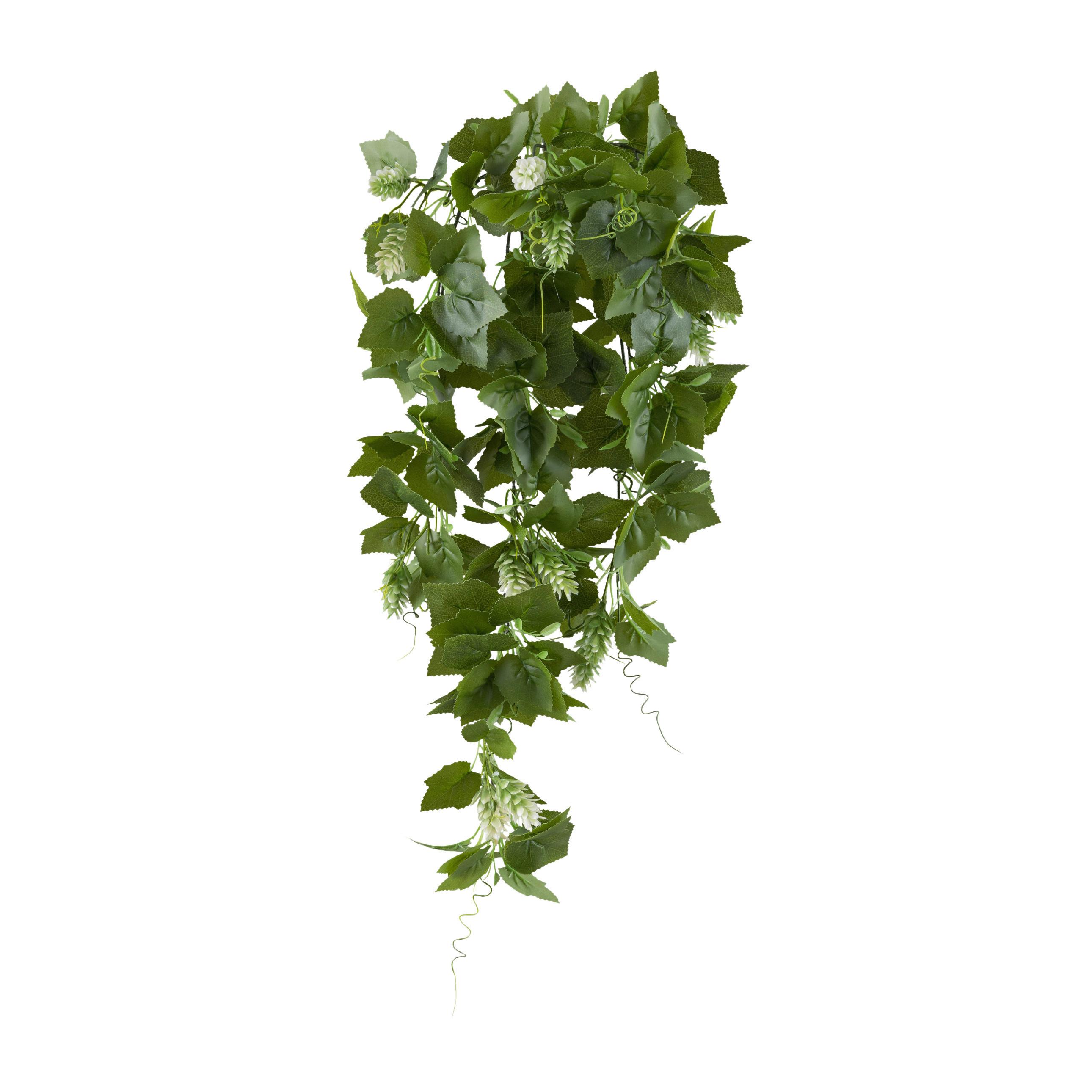 Kunstpflanze Hängepflanzen Grün, 80 cm - Grün, Design, Kunststoff (80cm) - P & B