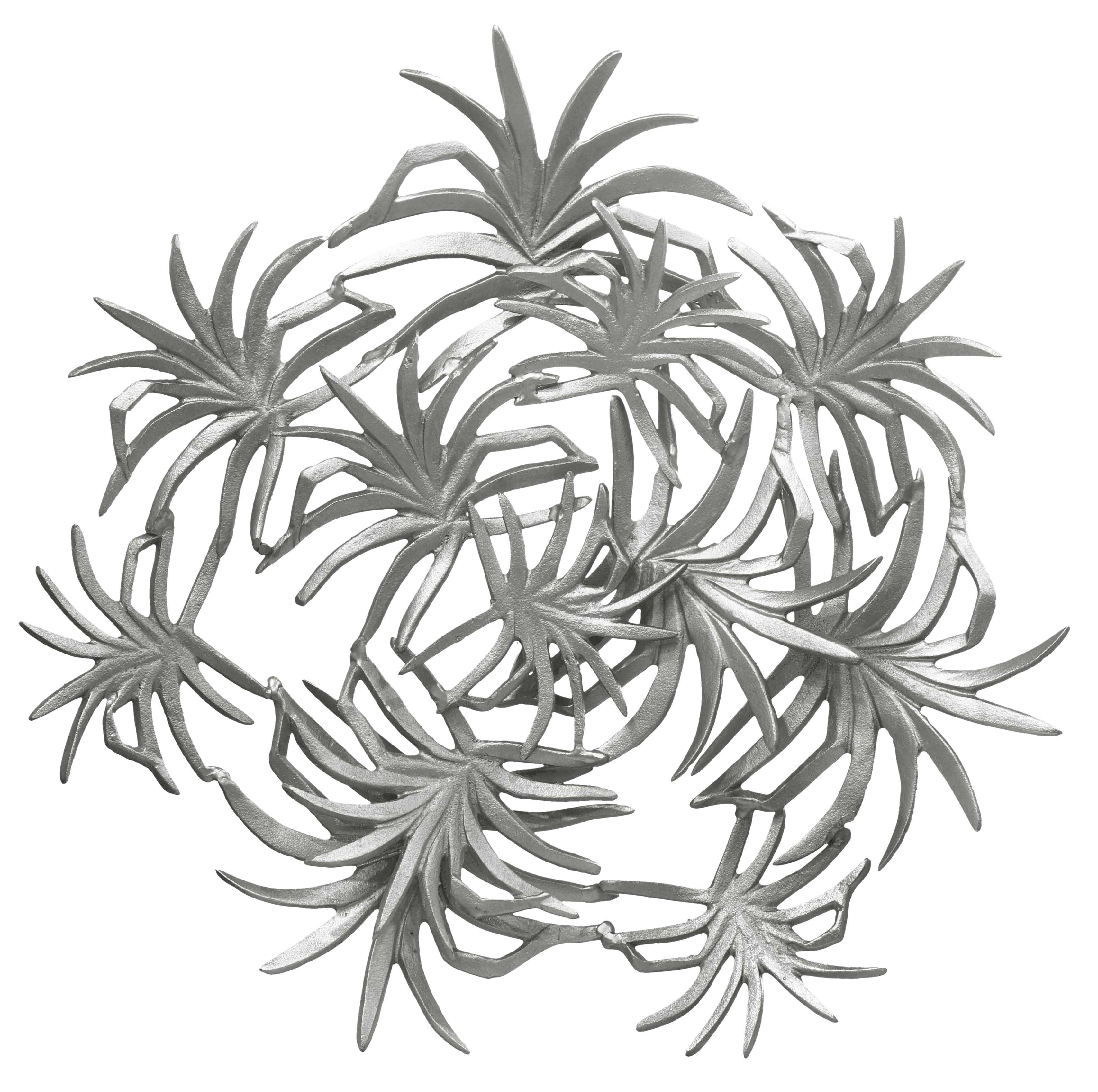 Wanddeko Domizil Silberfarben, 70x9 cm - Silberfarben, LIFESTYLE, Metall (70/9/70cm) - Kayoom