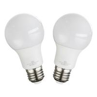 LED žárovka 2ks/bal. 10600-2, E27, 9 Watt - opál, kov/plast (6/11cm)