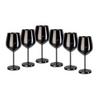 Sada sklenic ECHTWERK WEINGLÄSER 6TLG. - černá, Trend, kov - Echtwerk