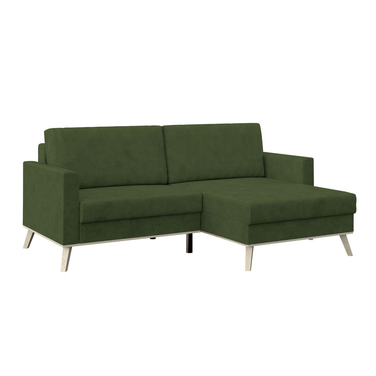 Ecksofa Carini - Eichefarben/Creme, Basics, Textil (222/152cm)