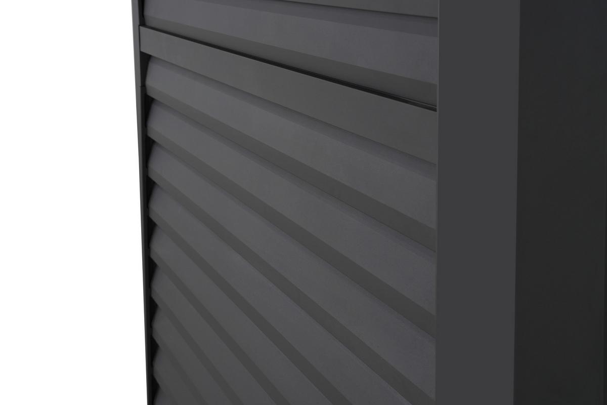 Lamellenteil Deluxe/Classic Anthrazit - verstellbar - Anthrazit, MODERN, Metall (113/240/10cm) - Gardenson