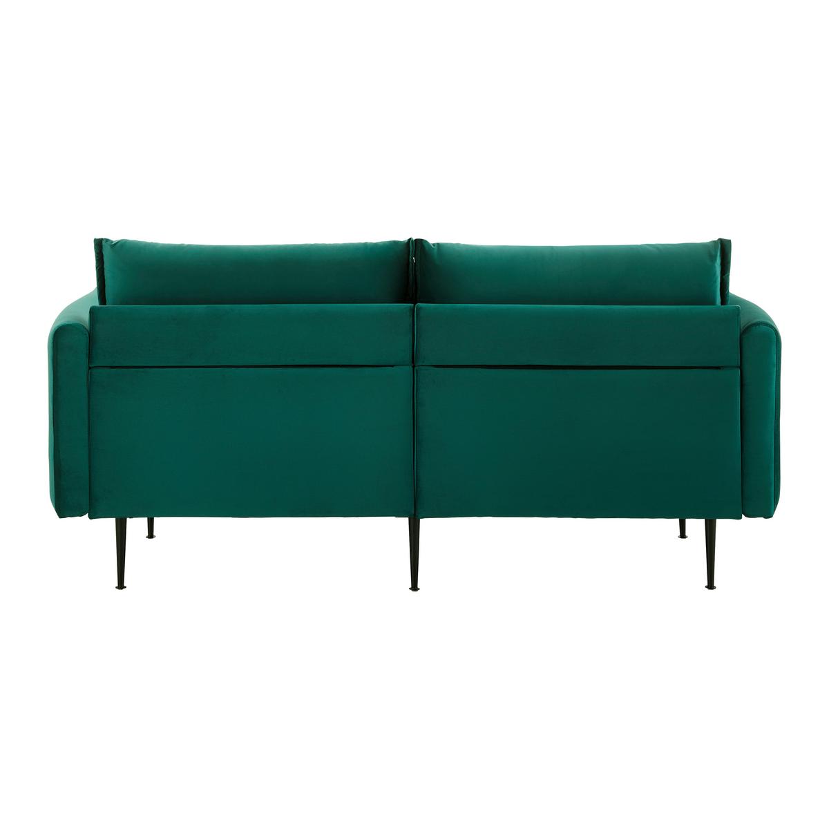 Pohovka YARA zelená - čierna/zelená, Modern, kov/drevo (194/77/92cm) - Bessagi Home