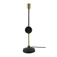 Tischlampe Carlea Schwarz/goldfarben - Goldfarben/Schwarz, Trend, Metall (115/15/58cm) - Kayoom