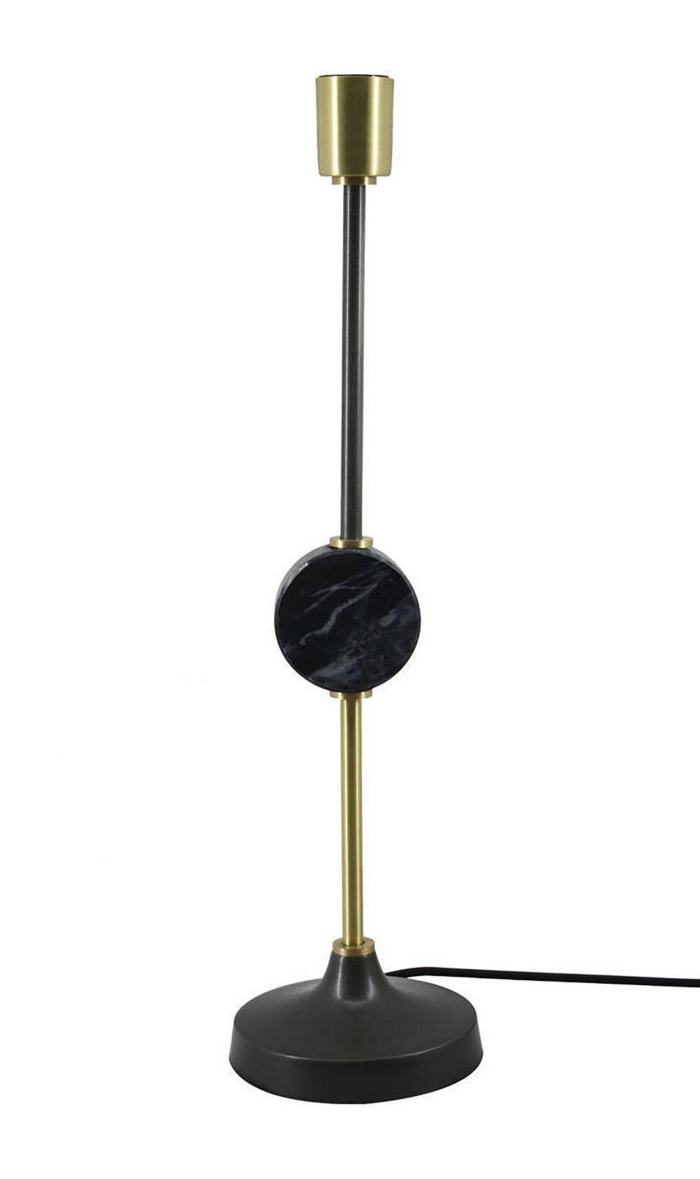 Tischlampe Carlea Schwarz/goldfarben