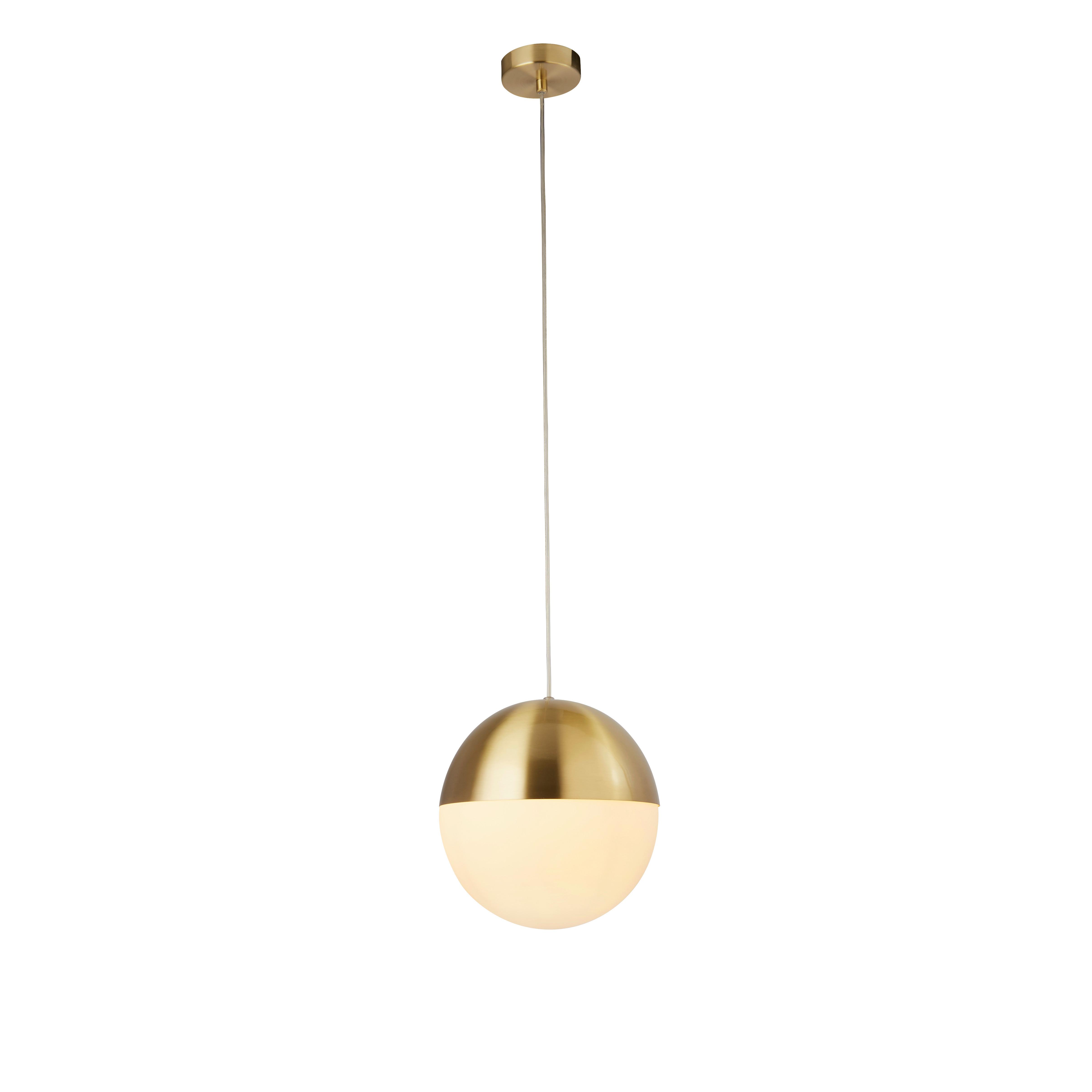 Hängeleuchte Endor 24181sb - Messingfarben, Design, Glas/Metall (25/150cm)