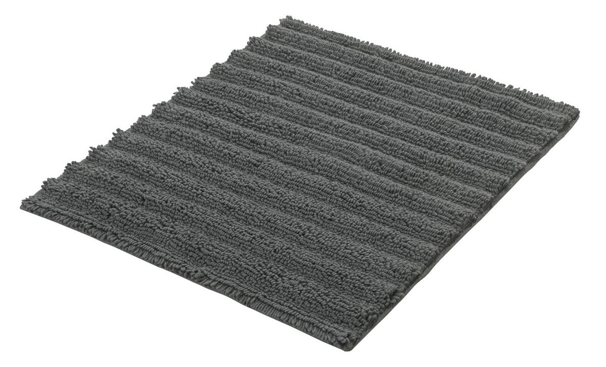 Wc-vorleger Yara Grau 50x60 Cm Waschbar - Grau, Basics, Textil (50/60cm) - Kleine Wolke