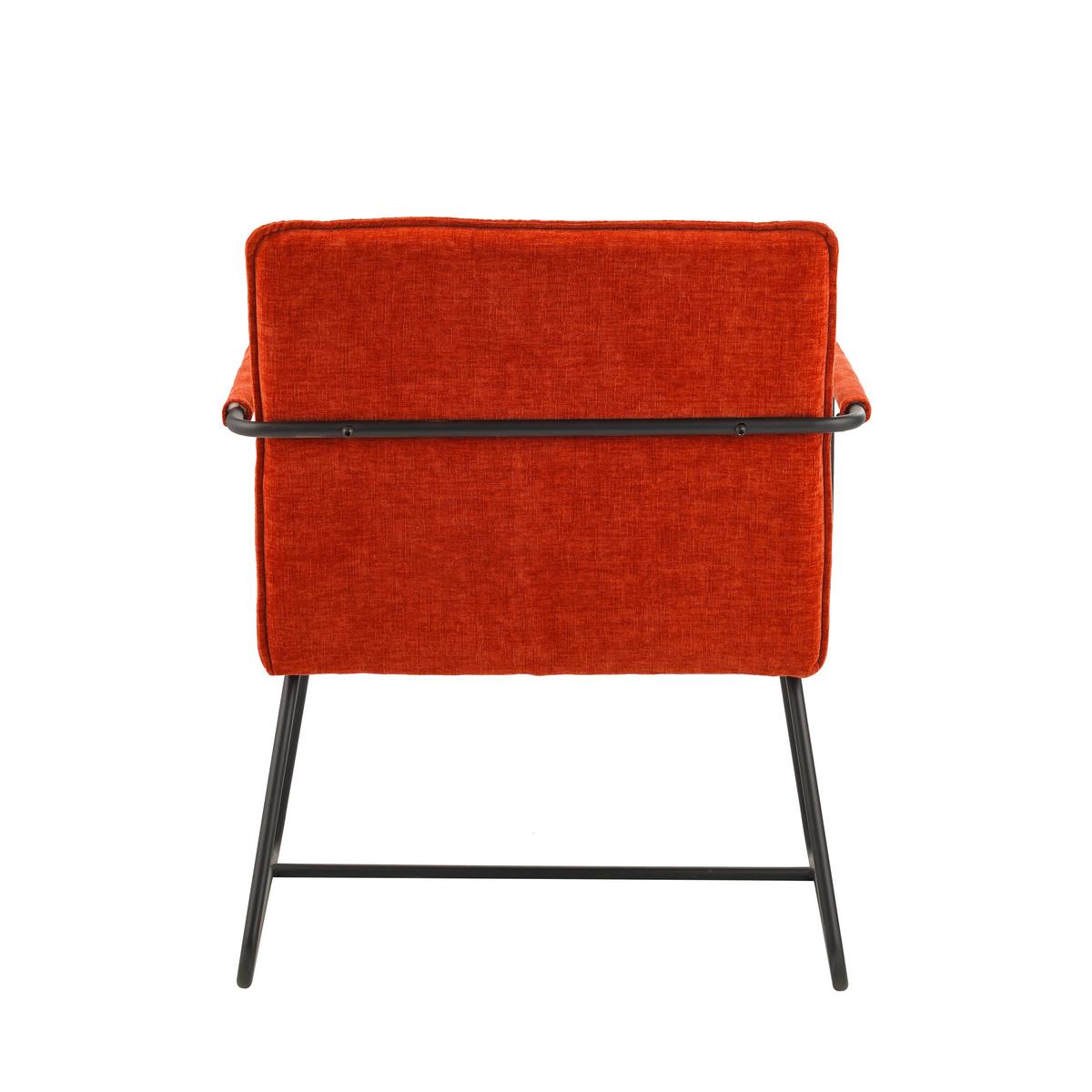 Sessel Bilbao Kupferfarben B: 65 cm - Schwarz/Kupferfarben, MODERN, Textil (65/80/68cm) - MID.YOU