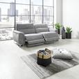 Sofa mit Elektrischer Relaxfunktion Padua Webstoff - Chromfarben/Grau, KONVENTIONELL, Textil (215/97/97cm) - Luca Bessoni