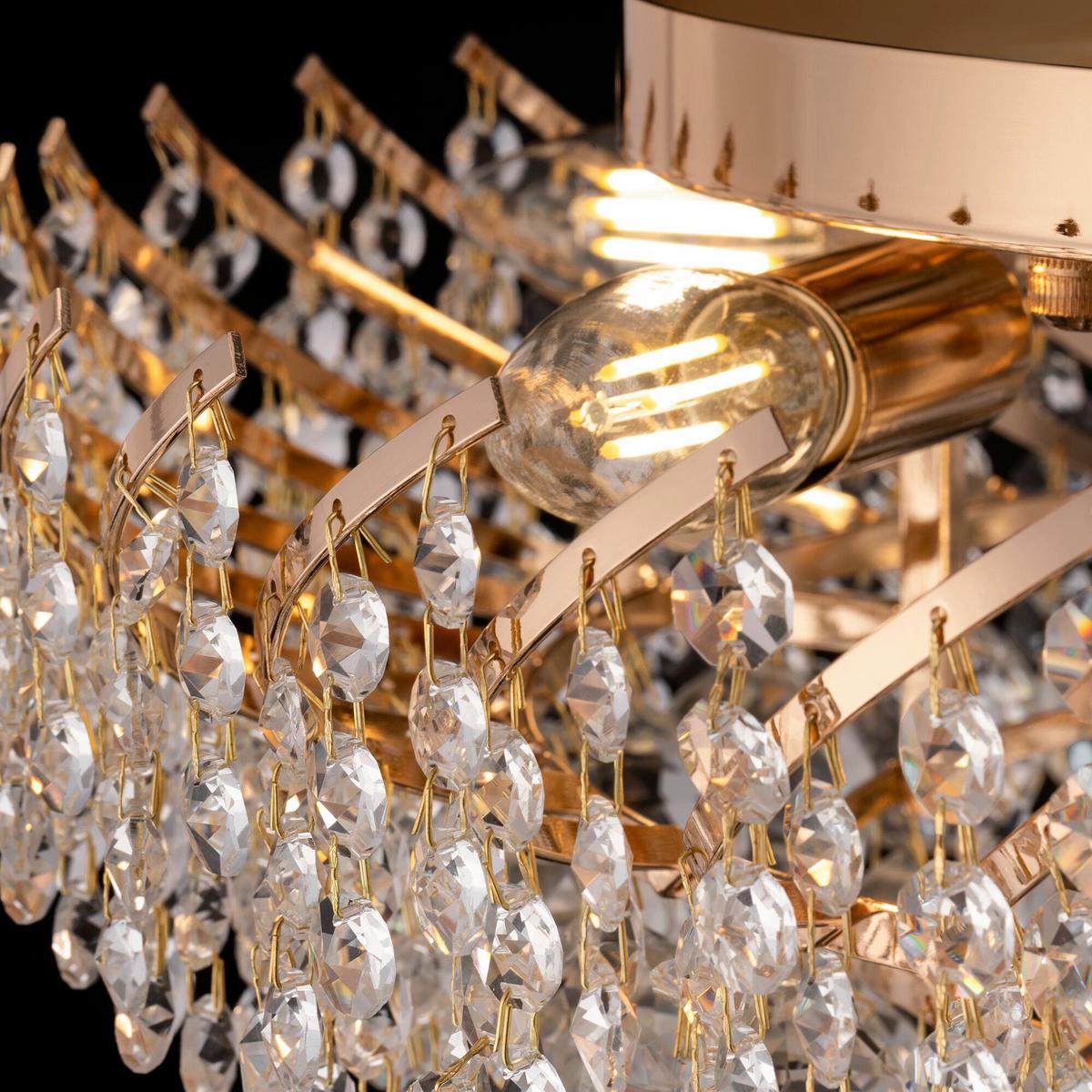 Kronleuchter Karolina - Goldfarben, Trend, Glas/Metall (51/24,5/51cm) - MAYTONI