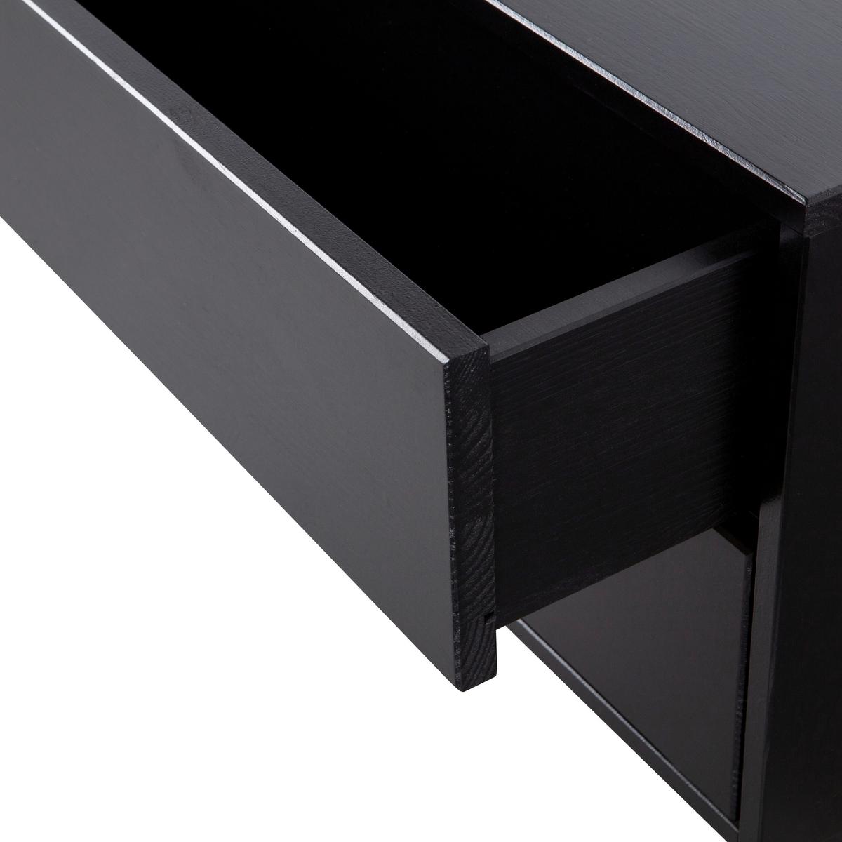 Lowboard Finca Schwarz B: 75cm - Schwarz, Design, Holz (75/40/40cm) - Livetastic