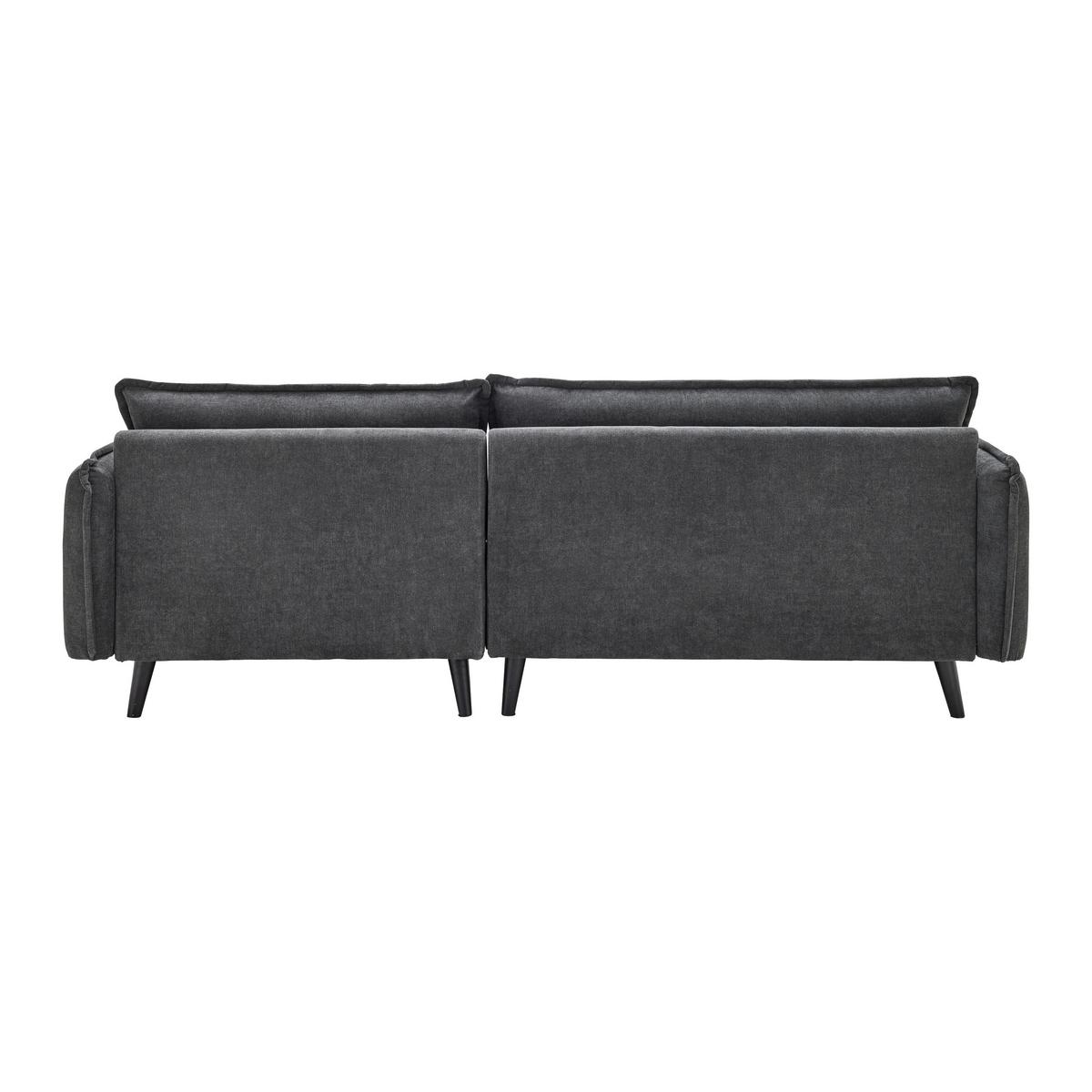 Sedací souprava DAJANA, tmavě šedá - černá/tmavě šedá, Moderní, dřevo/textil (251/102/173cm) - P & B