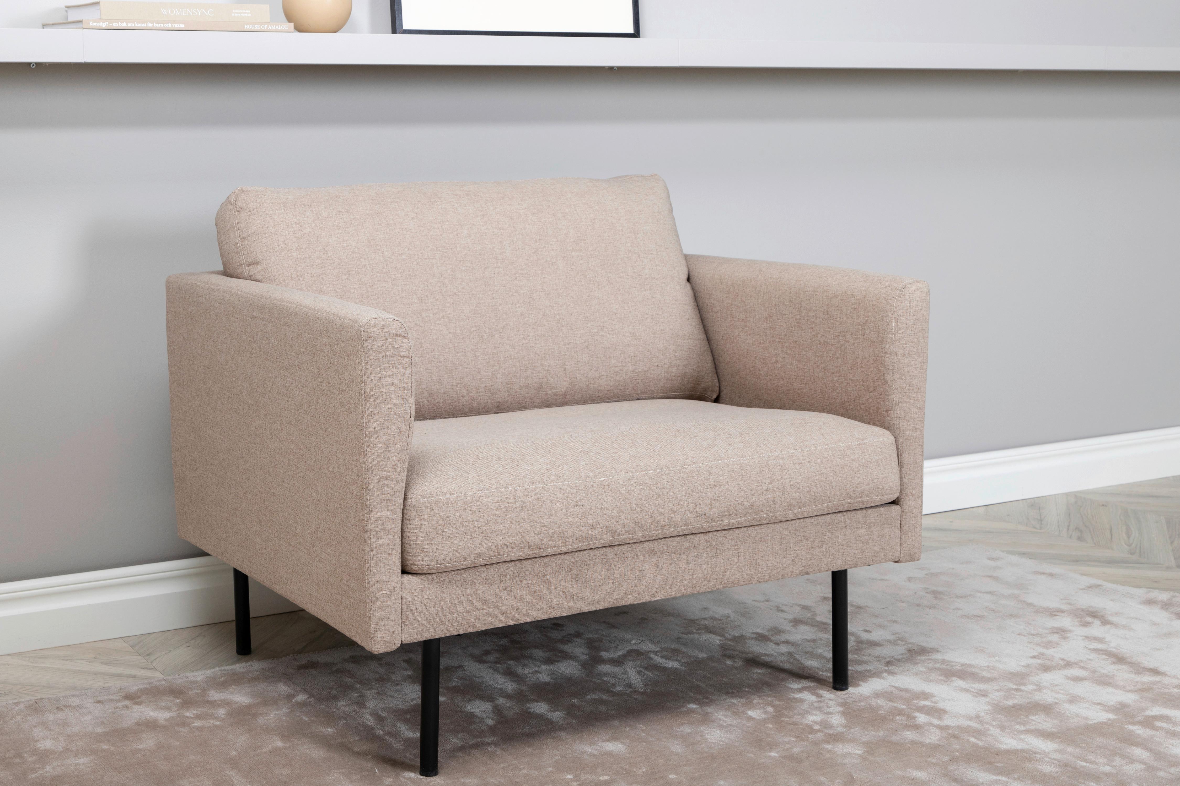 Sessel Zoom - Design, Textil/Metall (95/80/84cm) - Livetastic