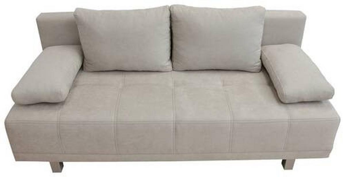 Schlafsofa Laser - Chromfarben/Beige, Design, Textil (194/77/89cm) - MID.YOU