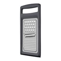 Strúhadlo KIKI - farba ušľachtilej ocele/tmavosivá, Konventionell, kov (28,2/12,8/1,5cm) - Mömax