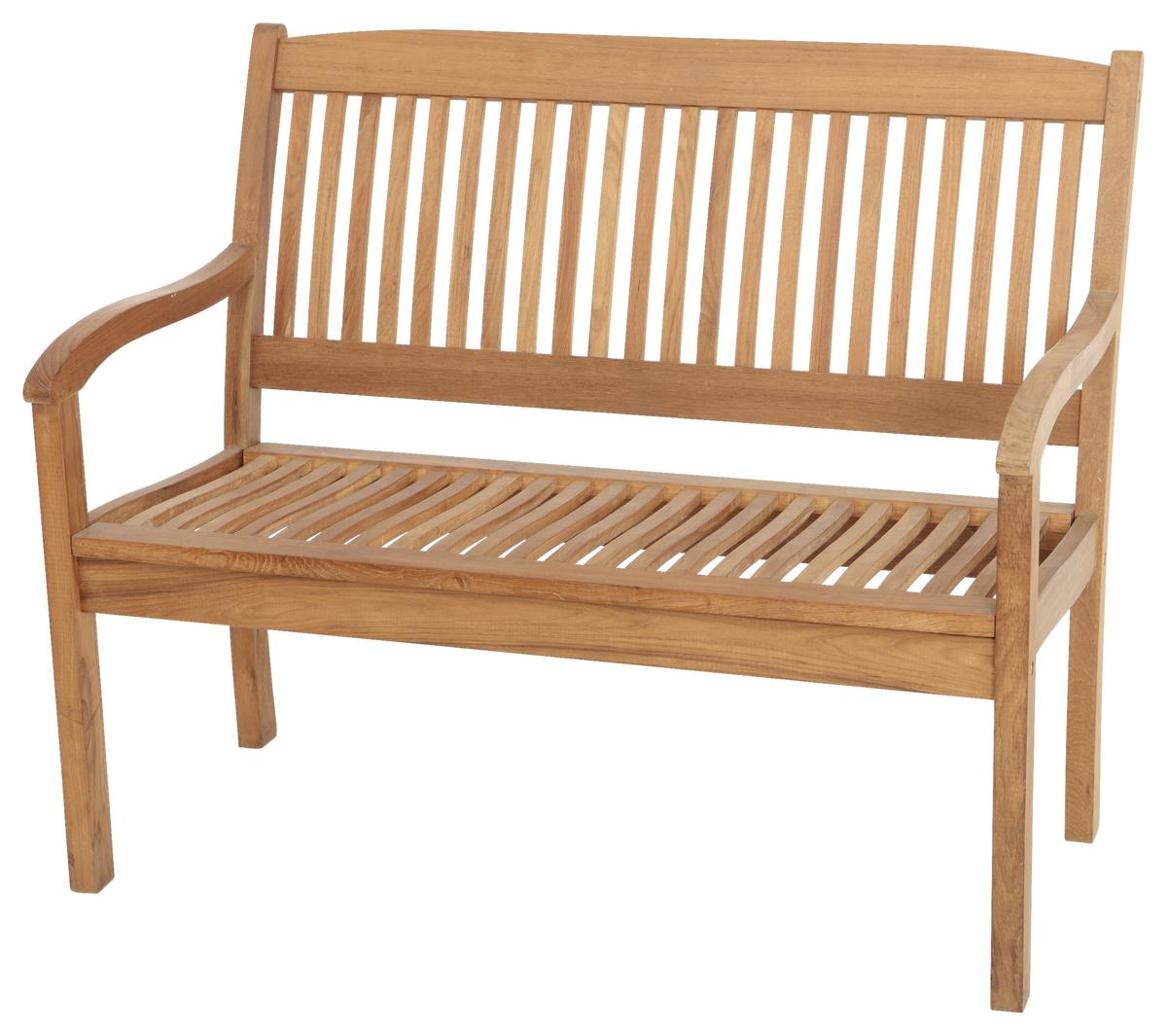 Gartenbank Eukalyptusholz 2-Sitzer Maracaibo - Naturfarben, KONVENTIONELL, Holz (107/91/63,5cm) - Gardenson