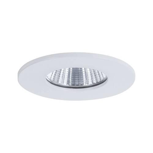 Einbauspot Ø 8 cm Weiß - Weiß, Design, Kunststoff/Metall (8cm) - Paulmann