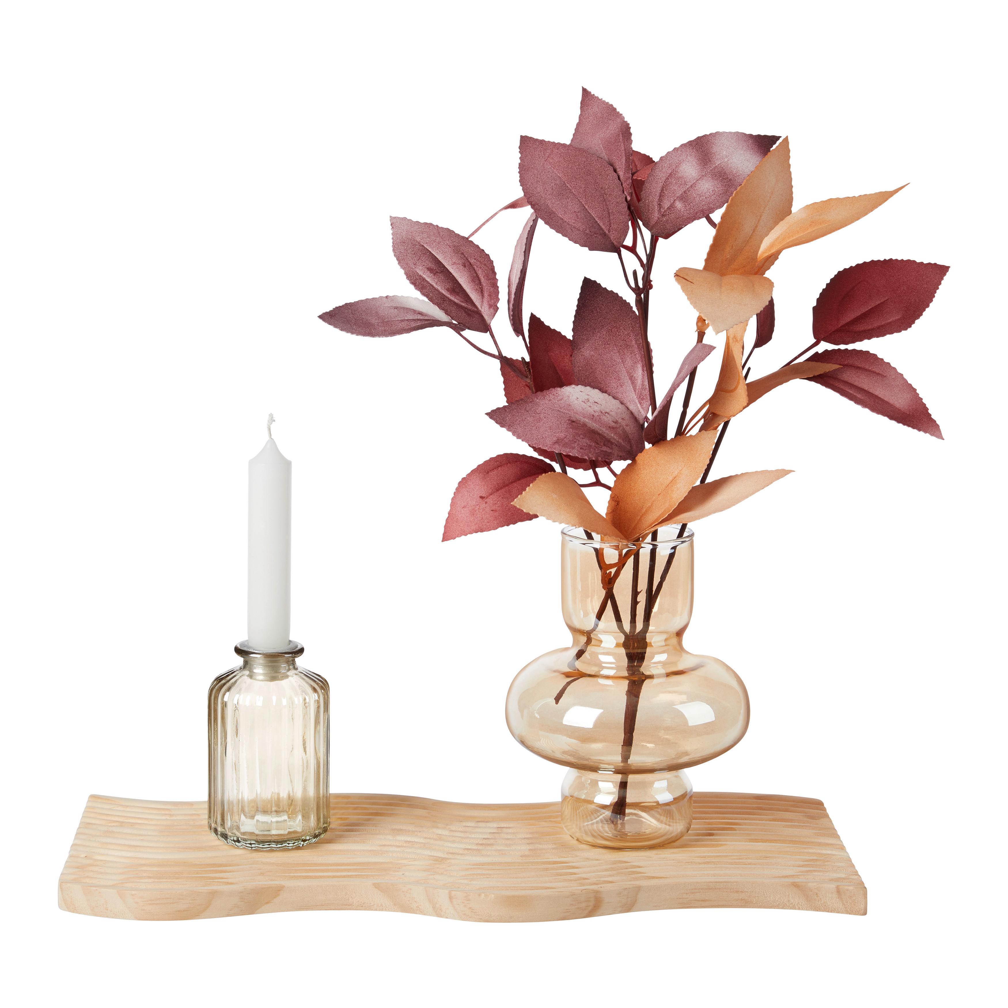 STOJAN NA SVIEČKU BLOOM I -PAZ- - zlatá, Konventionell, sklo (6,3/9,7cm) - Modern Living
