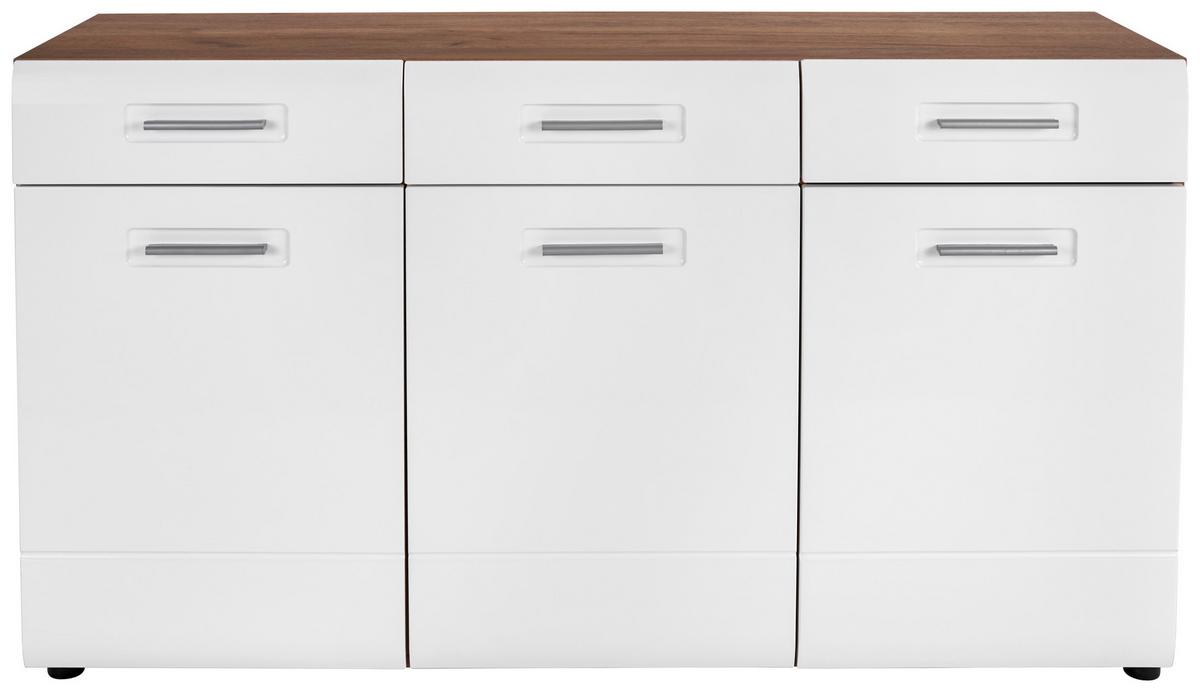 Tálalószekrény Avensis New Typ 23 - tölgyfa színű/fehér, Modern, faalapú anyag (150/82,6/43,1cm) - Luca Bessoni