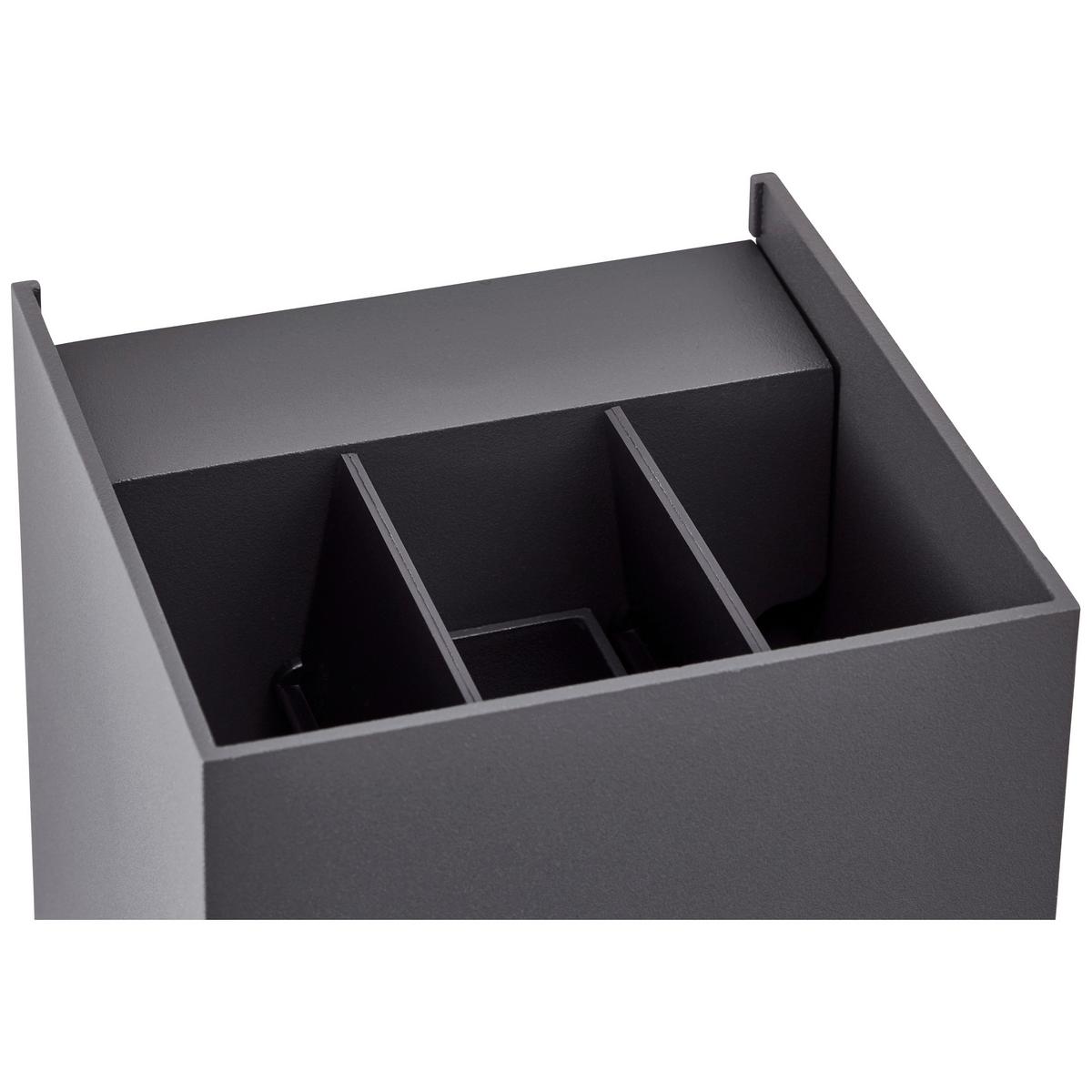 Wandleuchte G90961a63 Hilly - Dunkelgrau, Basics, Glas/Metall (10/10/10cm) - Brilliant