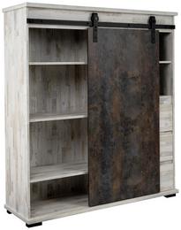 Rustikales Highboard in Kiefer und Braun entdecken Rustikales Highboard in Kiefer und Braun entdecken