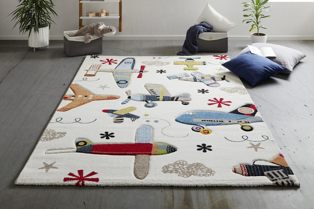 DĚTSKÝ KOBEREC Letadla, 120/170cm - vícebarevná, textil (120/170cm) - Mömax