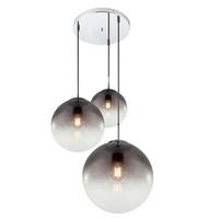 Hängeleuchte Jiop - Chromfarben, KONVENTIONELL, Glas/Metall (51/120cm)