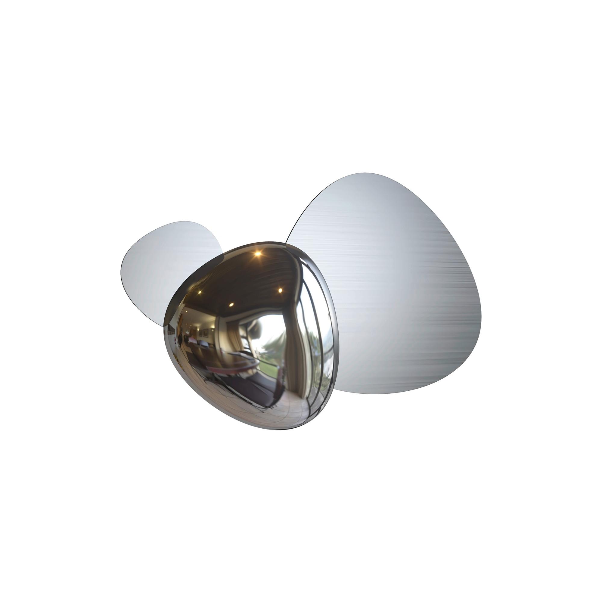 Wandleuchte Jack-Stone - Nickelfarben, Trend, Metall (26,9/36,3/7,4cm) - MAYTONI
