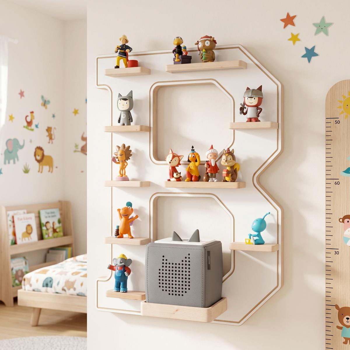 Kinderregal Boarti Weiß B: 41 cm - Weiß, MODERN, Holzwerkstoff (41/54/19cm) - Livetastic