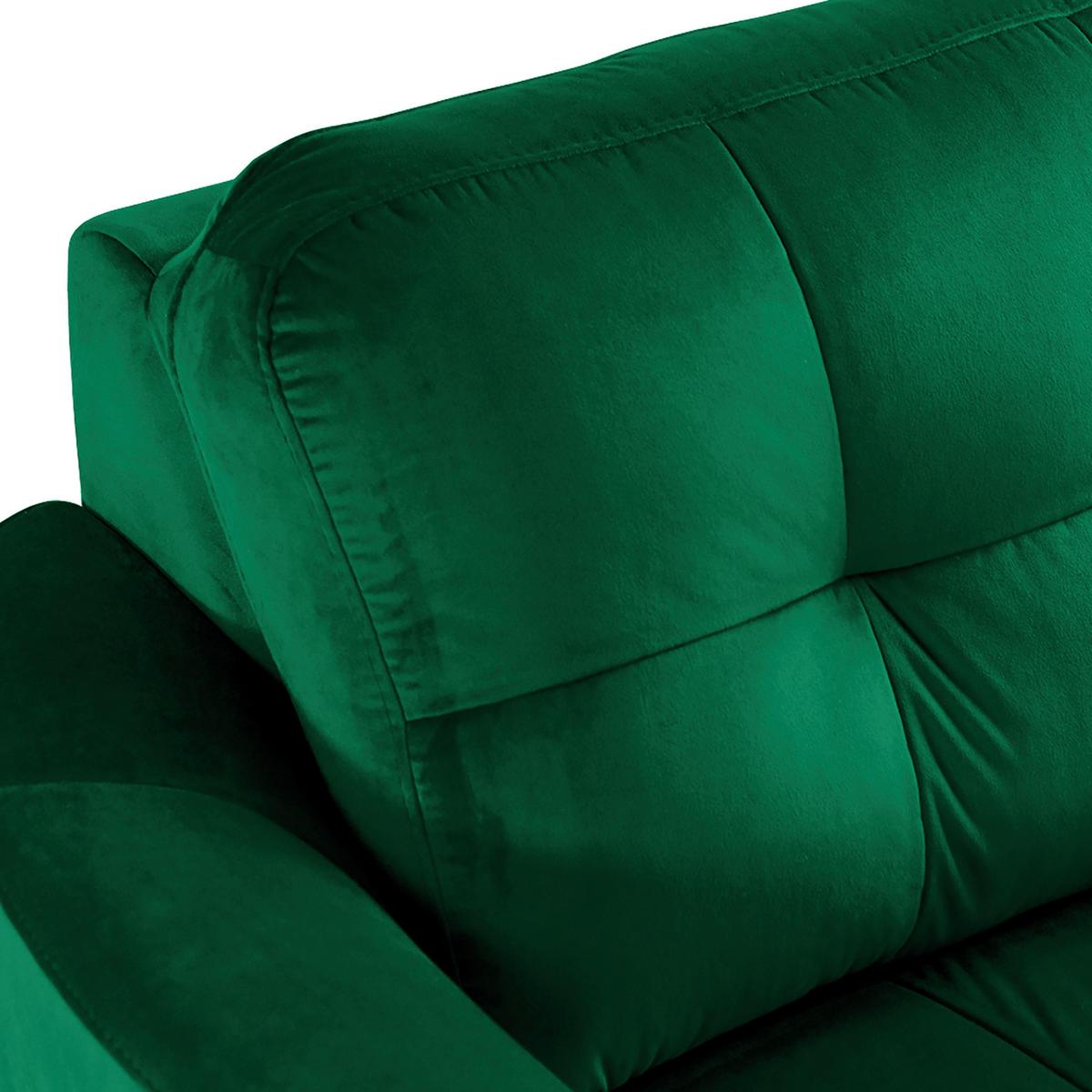 Ecksofa Nordic Dunkelgrün S: 236x190 cm - Dunkelgrün/Buchefarben, Design, Textil (236/190cm) - Livetastic