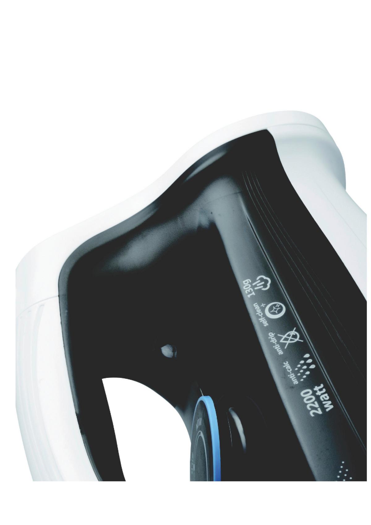 Dampfbügeleisen Blau/Weiß/ Dunkelgrau 2200 W Tropf-Stopp - Blau/Dunkelgrau, Basics, Kunststoff/Metall (28/15/12cm) - Silva Homeline