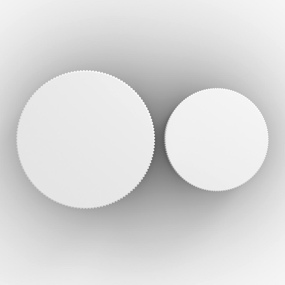 Konferenční stolek Arlo, P: 60/45 cm - bílá, Moderní, kompozitní dřevo (60/45/40/35/60/45cm) - Bessagi Home