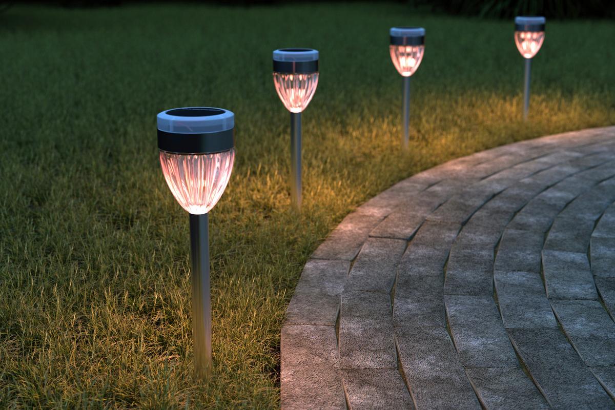 Solární světlo SECHSER - černá/barvy nerez oceli, Romantický / Rustikální, kov/plast (6/36,5cm) - Mömax