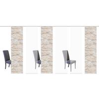 Flächenvorhang 6er Set Wallis - Naturfarben, Design, Textil (60/245cm) - Schmidt W. Gmbh