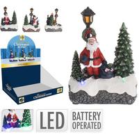 Led Karácsonyi Figura Mikulás - műanyag (9/5/12cm)