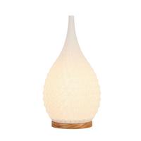 Stolná lampa Jotog, V: ca 31,5cm, biela - biela/farba duba, Modern, drevo/plast (16,5/31,5cm) - Mömax