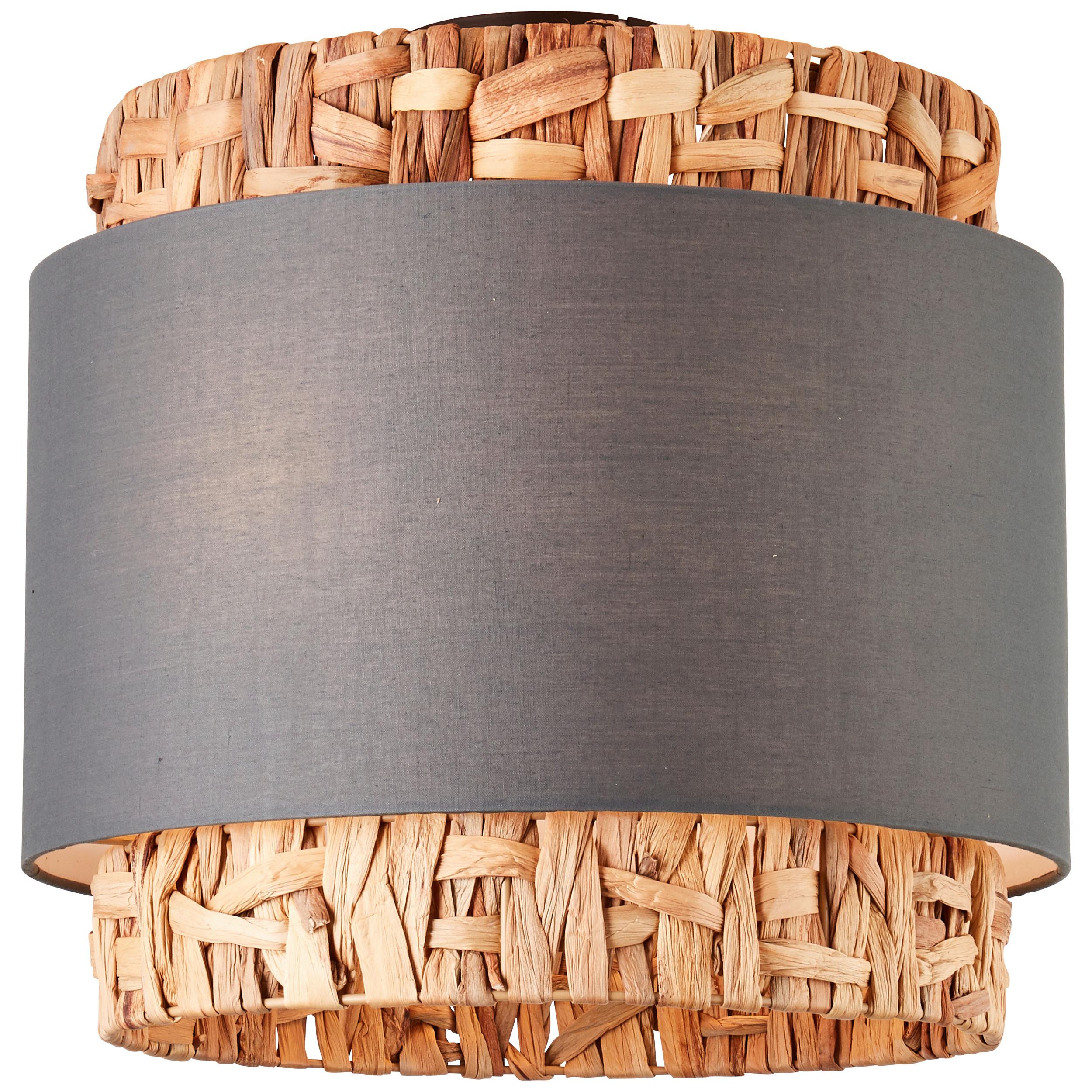 Deckenleuchte 99828/22 Waterlilly - Beige/Grau, Natur, Naturmaterialien/Textil (35/35cm) - Brilliant