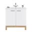 Kombinované Umývadlo Malibu - farby dubu/biela, Moderný, kompozitné drevo/keramika (80/84/46cm) Kombinované Umývadlo Malibu - farby dubu/biela, Moderný, kompozitné drevo/keramika (80/84/46cm)