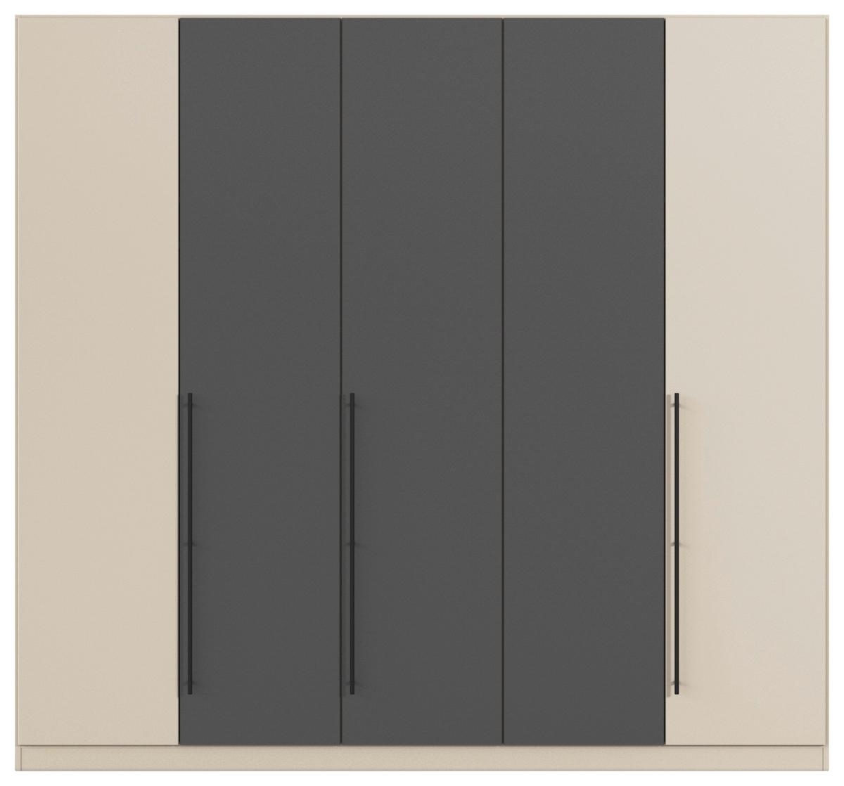 Kleiderschrank Safari B: 226 cm - Champagner/Eiche Artisan, KONVENTIONELL, Holzwerkstoff (226/229/54cm)