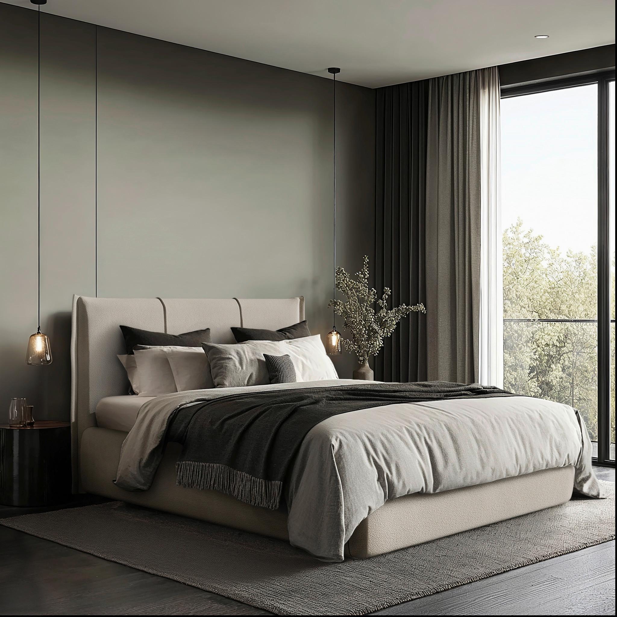 Polsterbett Beli Naturfarben Lf: 180x200 Cm - Schwarz/Naturfarben, MODERN, Holz/Holzwerkstoff (180/200cm) - MID.YOU