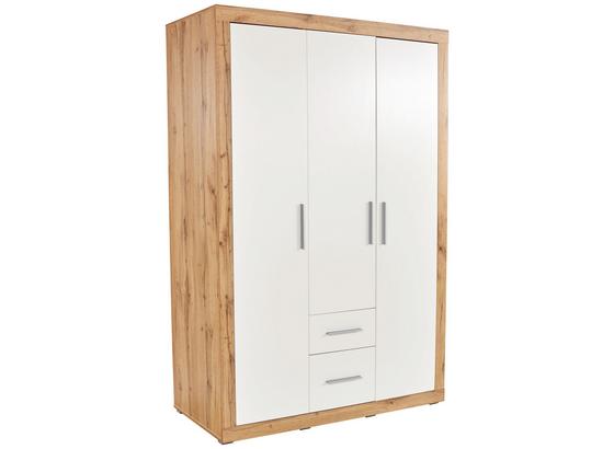 Skříň Šatní Frame - bílá/barvy dubu, Konvenční, kompozitní dřevo (140ml) Skříň Šatní Frame - bílá/barvy dubu, Konvenční, kompozitní dřevo (140ml)