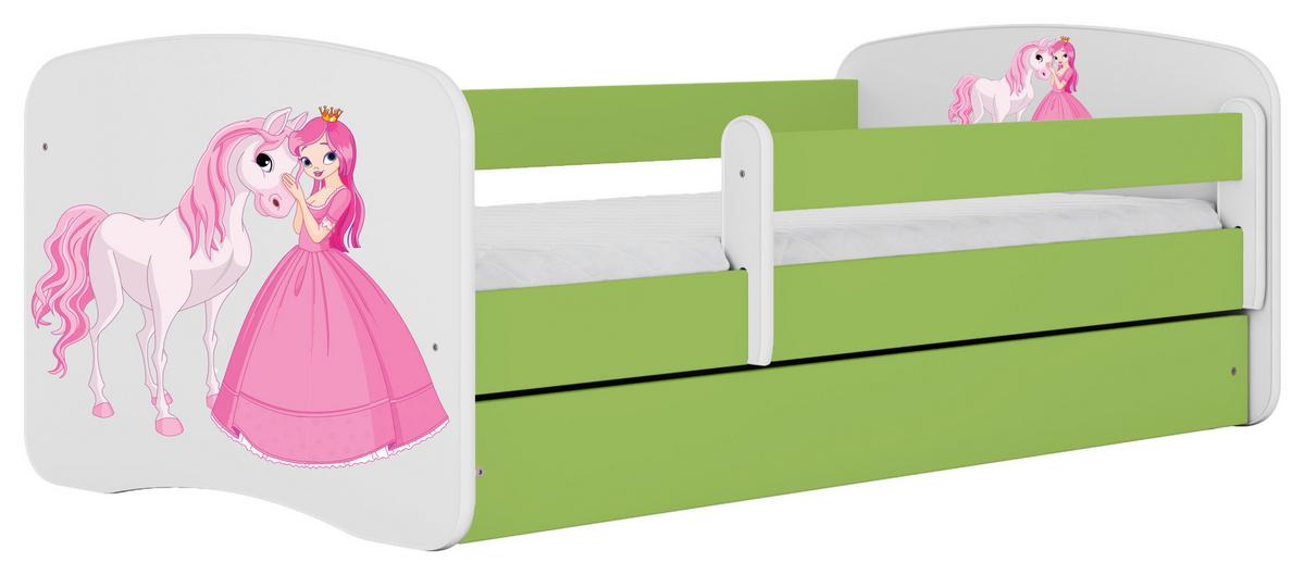 Kinder-/Juniorbett Babydreams inkl. Matratze 80x160 - Birkefarben/Weiß, MODERN, Holz/Holzwerkstoff (80/160cm) - MID.YOU