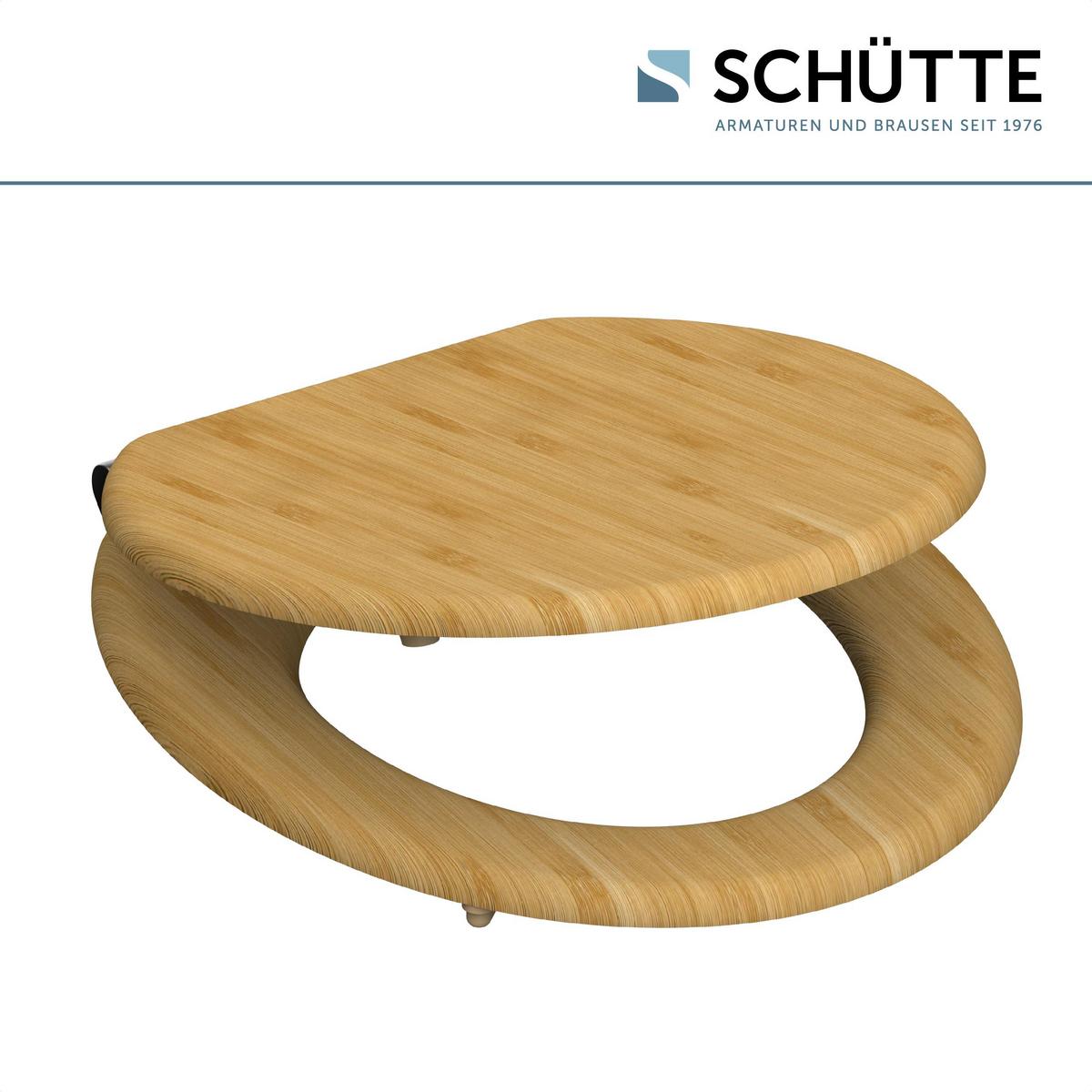Wc-sitz Naturfarben Bedruckt Mit Absenkautomatik - Naturfarben, Design, Holzwerkstoff (42,5/5,5/37cm) - Schütte